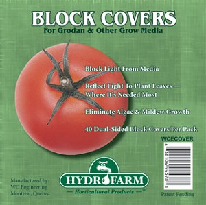 HydroFarm Rockwool Block Covers 4 Inch Pack of 40 