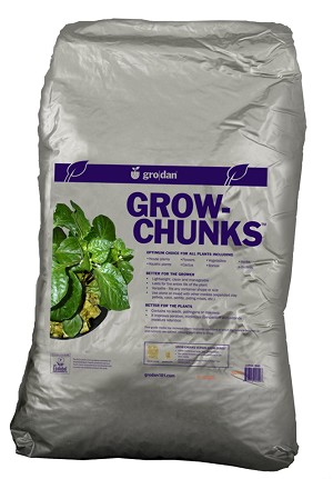 Grodan Grow Chunks 2 CUFT Cubic Foot Bags, Case of 3 